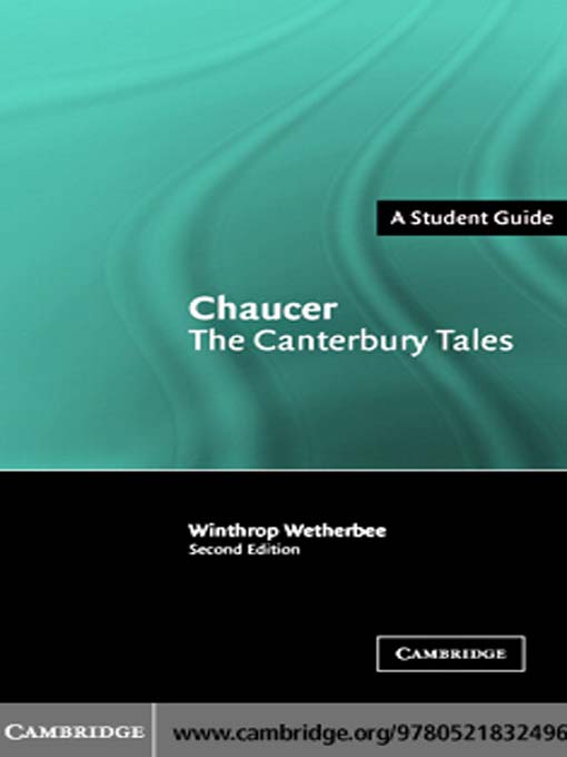 Title details for Chaucer by Winthrop Wetherbee - Available